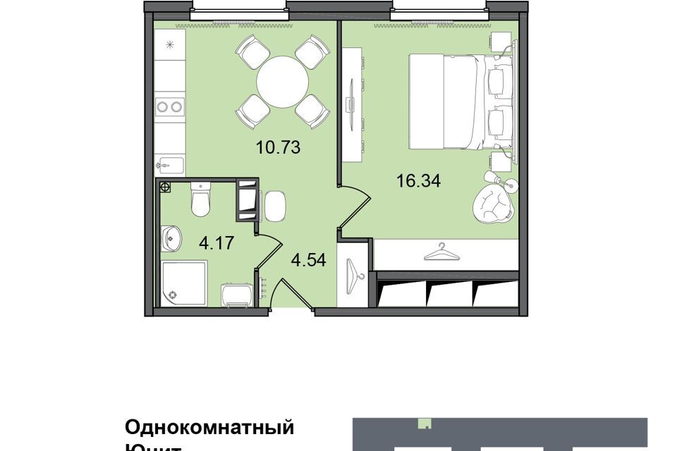 квартира г Санкт-Петербург пр-кт Витебский 101к/1 Московский район фото 1