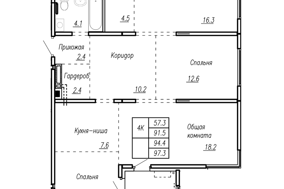 квартира городской округ Барнаул, Дальние Черёмушки, Антона Петрова, 210Б к 2 фото 1