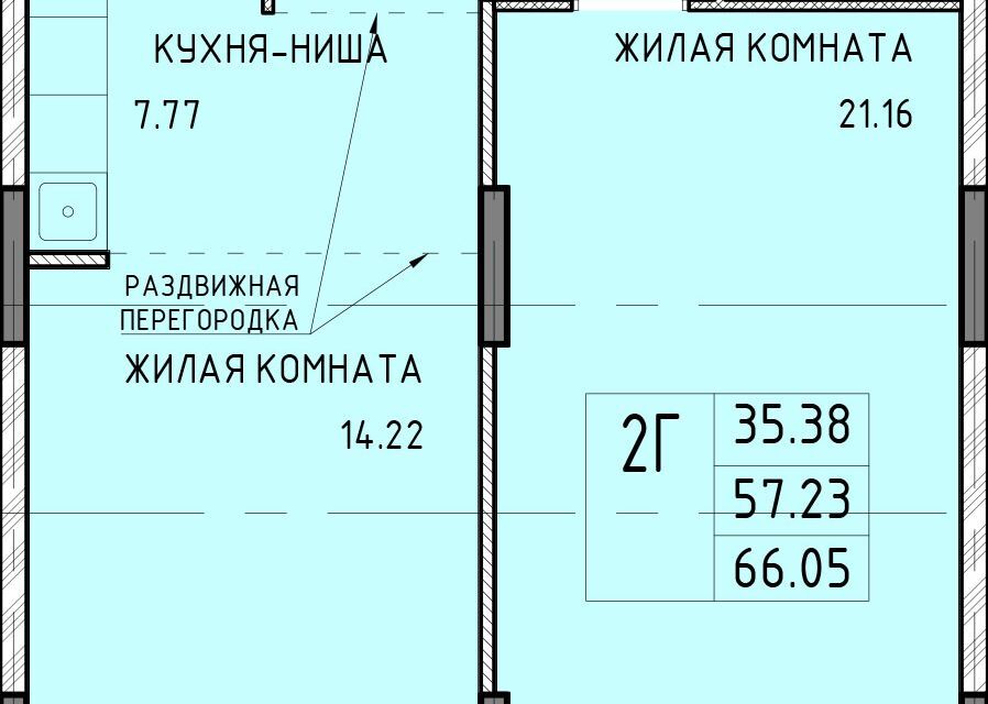 квартира г Тула ул Академика Насоновой 1б Юго-Восточный микрорайон фото 1