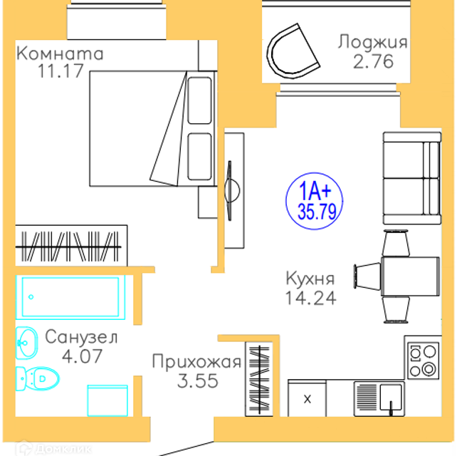 квартира р-н Тюменский п Московский Новая, 17 ст 2 фото 1