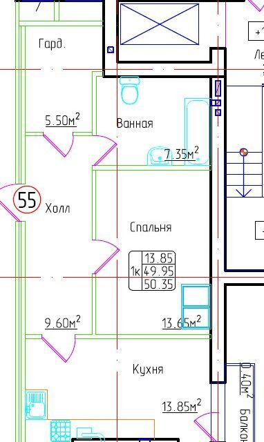 квартира р-н Гурьевский п Малое Исаково Строящееся здание фото 1