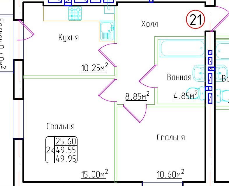 квартира р-н Гурьевский п Малое Исаково Строящееся здание фото 1