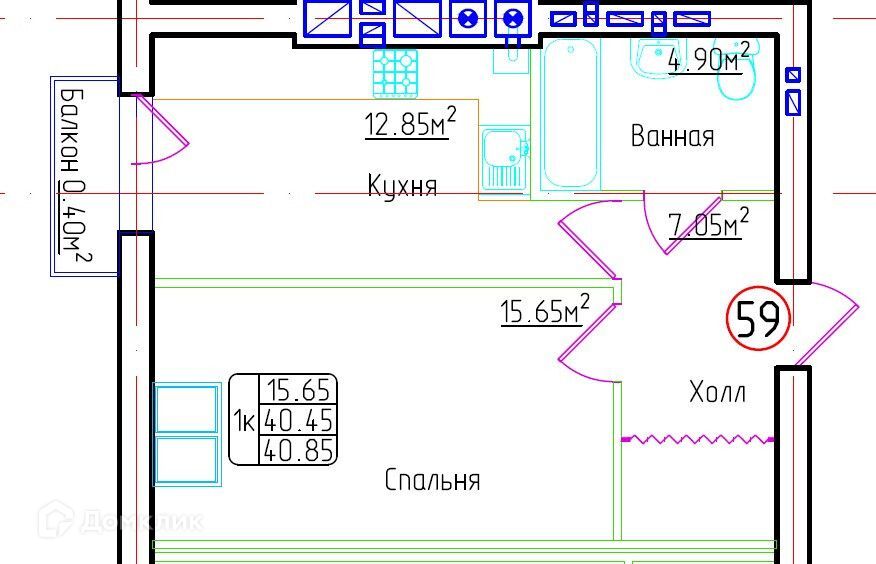 квартира р-н Гурьевский п Малое Исаково Строящееся здание фото 1