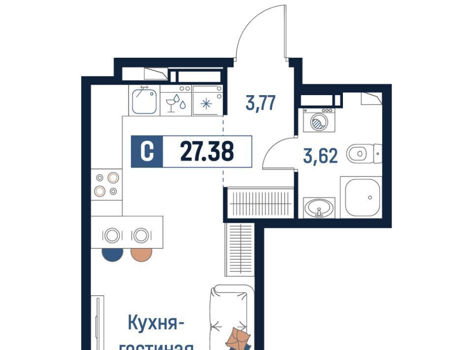 квартира р-н Всеволожский г Мурино Девяткино фото 1