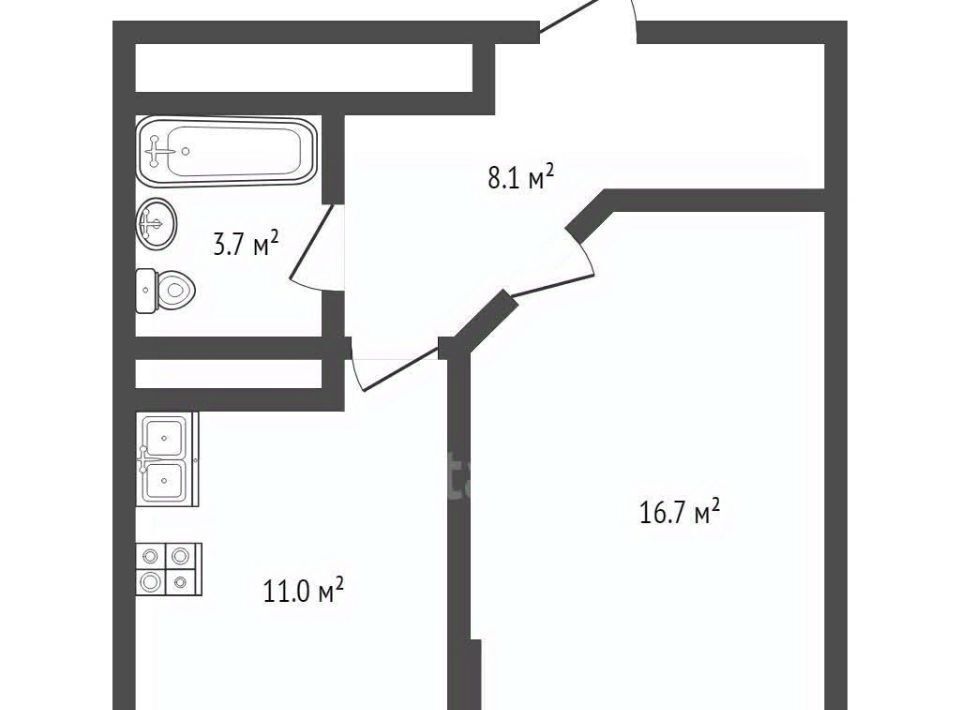 квартира г Краснодар р-н Карасунский ул им. Валерия Гассия 4/7к 4 фото 1