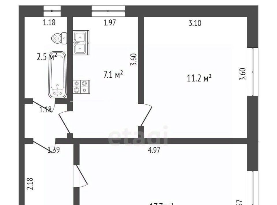 квартира г Тамбов р-н Октябрьский ул Защитная 18 фото 16