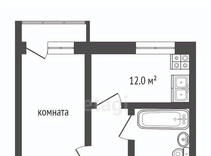 квартира г Тамбов р-н Октябрьский ул Магистральная 1 фото 12