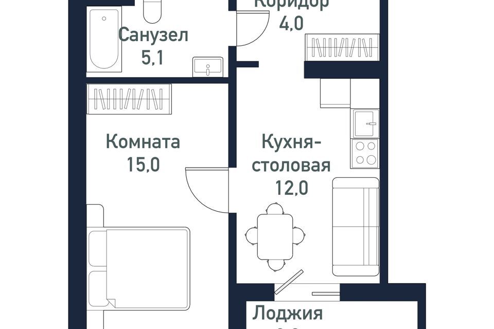 квартира р-н Сосновский п Западный 7-й квартал фото 1