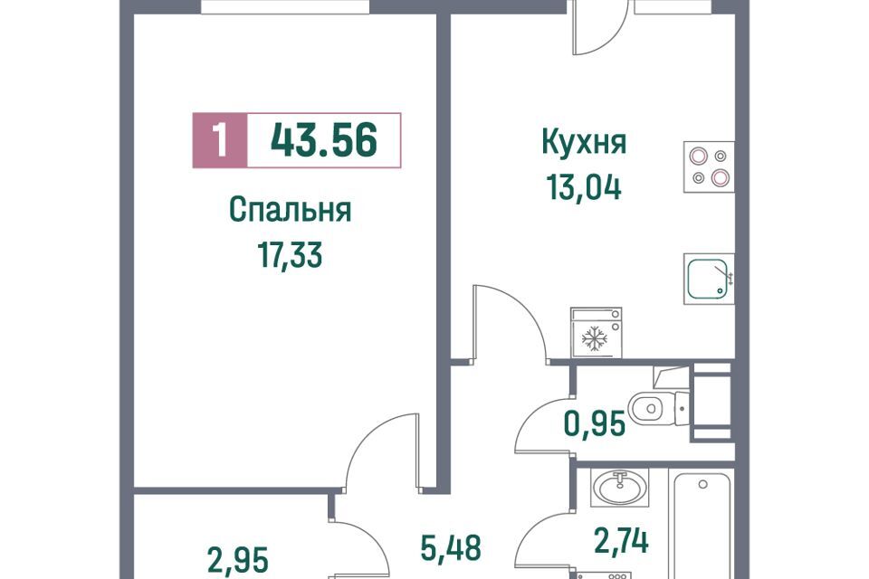 квартира р-н Всеволожский г Мурино Строящийся жилой дом фото 1