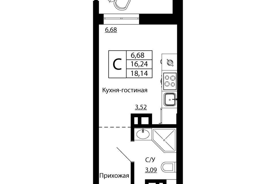 квартира г Ростов-на-Дону р-н Пролетарский городской округ Ростов-на-Дону, Пролетарский фото 1