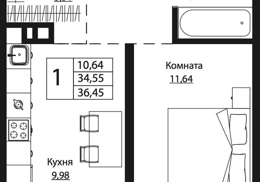 квартира г Ростов-на-Дону р-н Пролетарский городской округ Ростов-на-Дону, Пролетарский фото 1