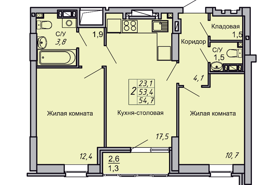 квартира г Волгоград р-н Кировский городской округ Волгоград, Кировский район фото 1