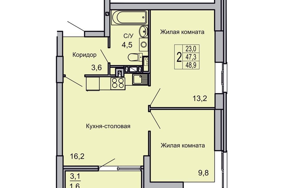 квартира г Волгоград р-н Кировский городской округ Волгоград, Кировский район фото 1