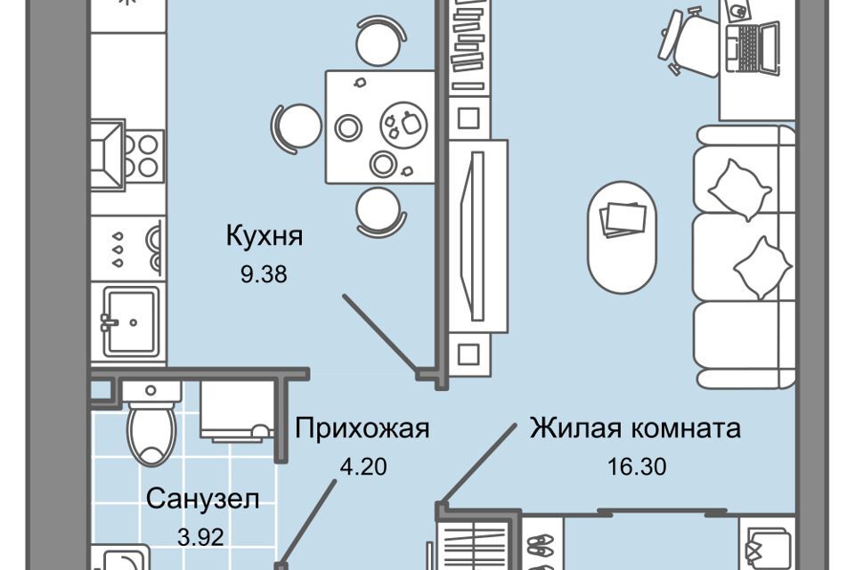 квартира г Киров р-н Ленинский ул Дмитрия Козулева 2к/1 муниципальное образование Киров фото 1