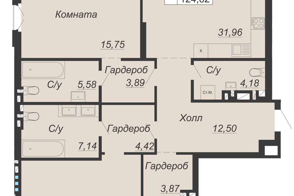 квартира г Ростов-на-Дону р-н Кировский Богатяновка ул Социалистическая 118 городской округ Ростов-на-Дону фото 1