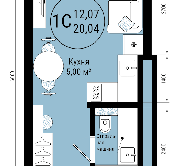 квартира г Уфа р-н Ленинский ул Летчиков 2/10 городской округ Уфа фото 1