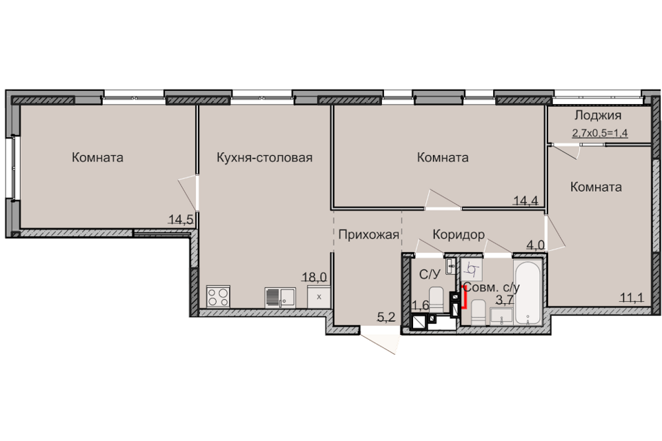 квартира г Ижевск р-н Ленинский Машиностроитель городской округ Ижевск, Машиностроитель фото 1