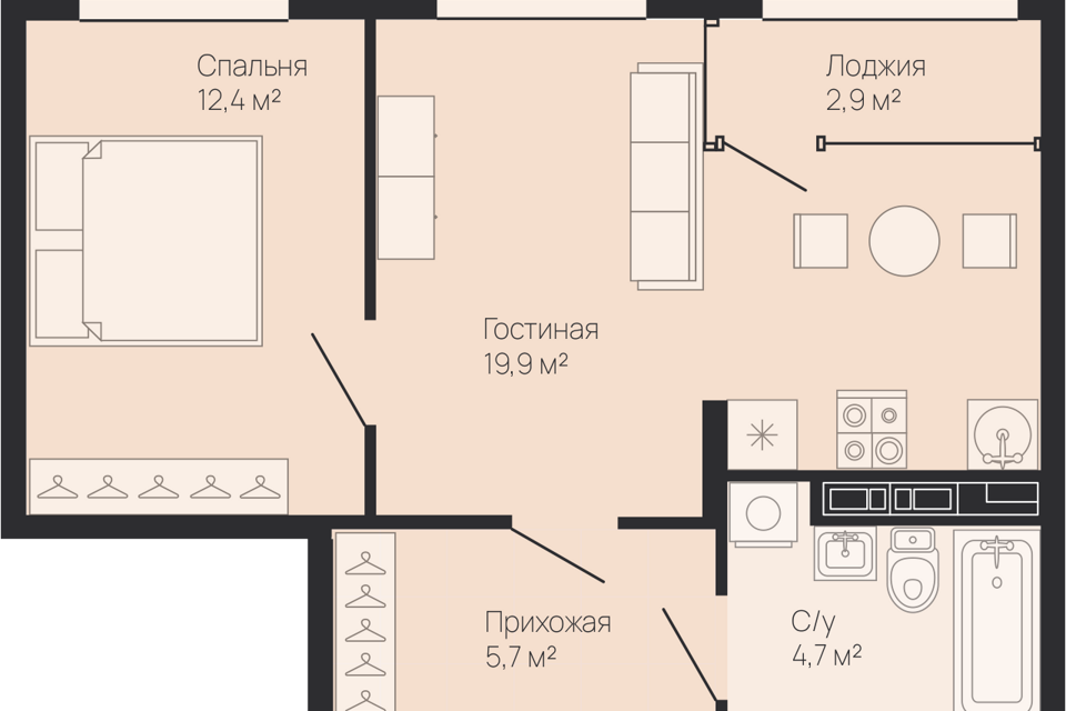 квартира г Нижний Новгород р-н Советский городской округ Нижний Новгород, Строящийся жилой дом фото 1