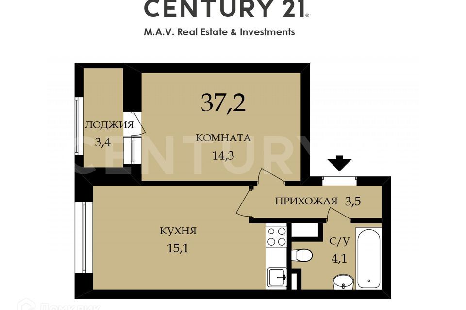 квартира г Санкт-Петербург аллея Арцеуловская ЖК Полис Приморский 2 Приморский, 7 к 2 ст 1 фото 1