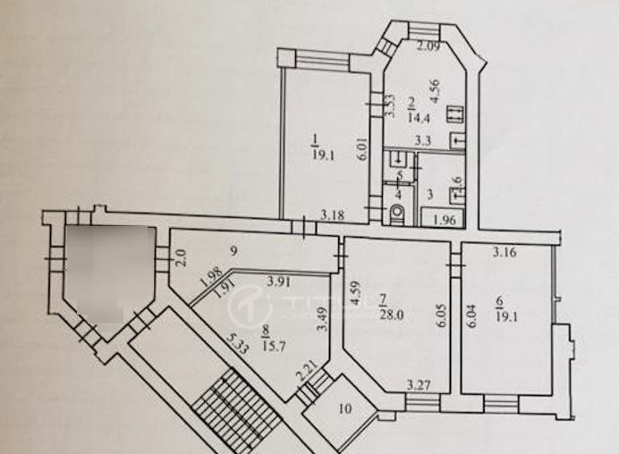 квартира г Калуга р-н Ленинский ул Дзержинского 1/46 фото 36