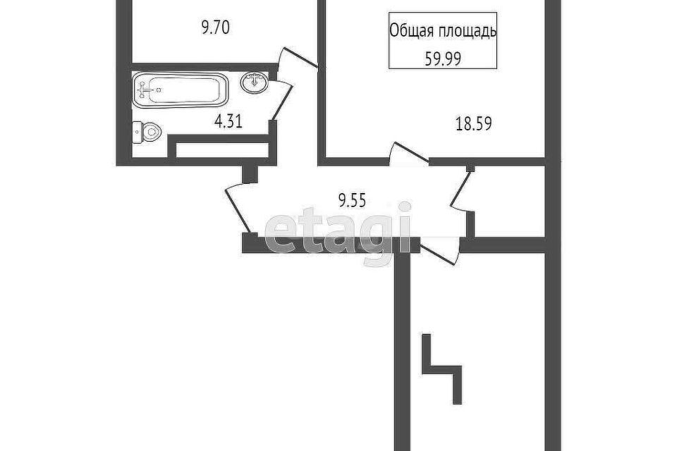 квартира р-н Новосибирский рп Краснообск мкр 7 41 фото 2