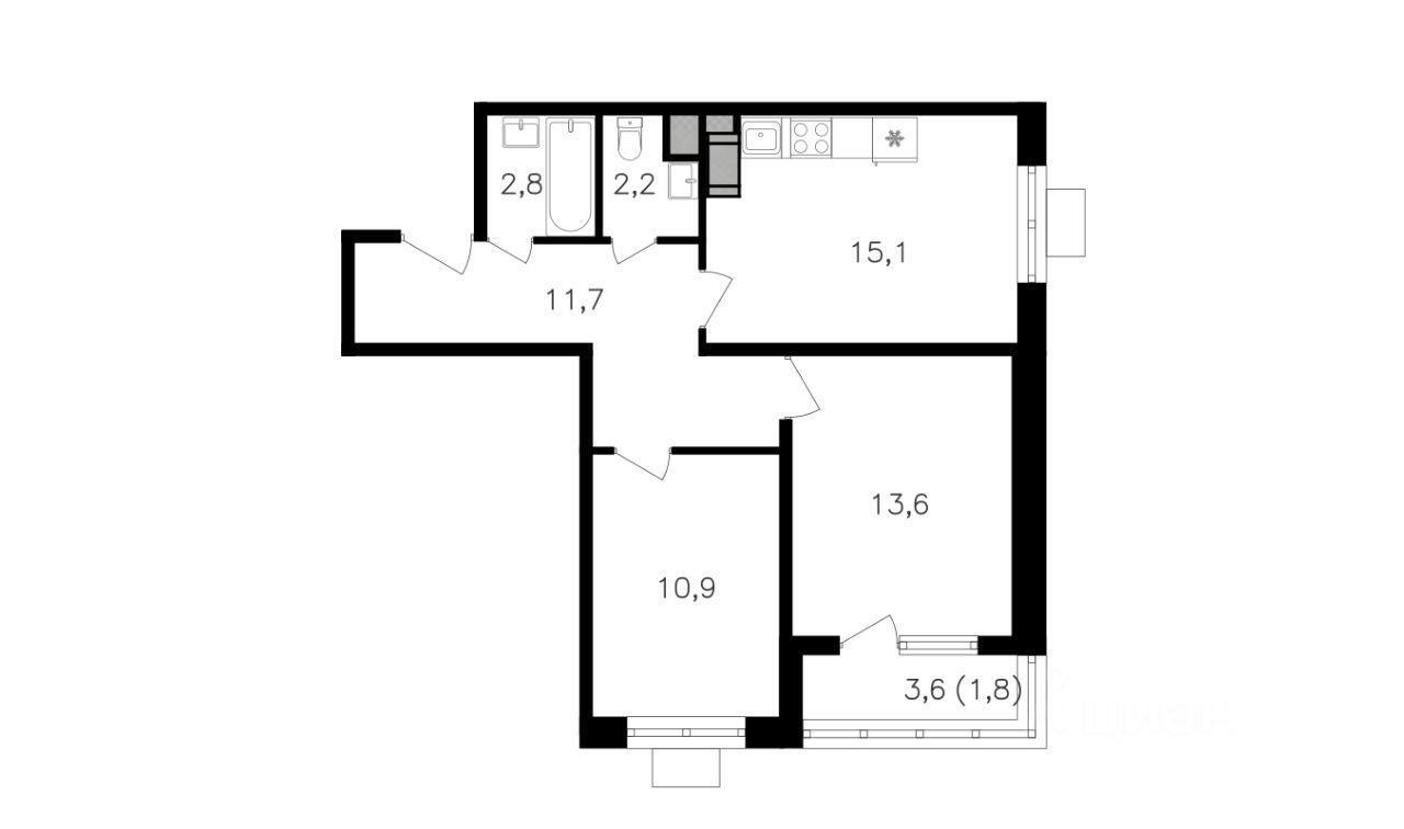 квартира г Москва СЗАО Щукино ул Берзарина 34 с 34, Московская область фото 1