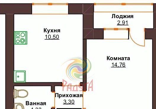 квартира р-н Ивановский с Ново-Талицы ул Садовая 3д фото 1