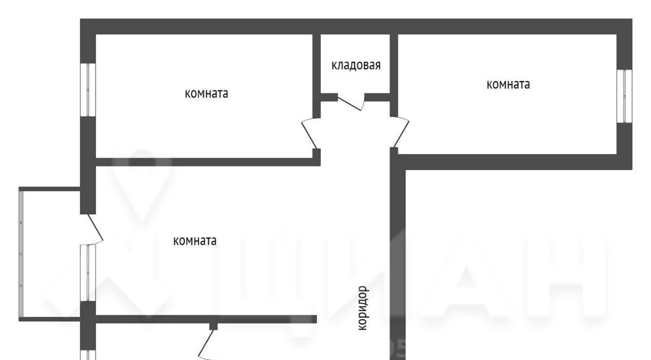 квартира г Бийск ул Владимира Ленина 234 фото 2