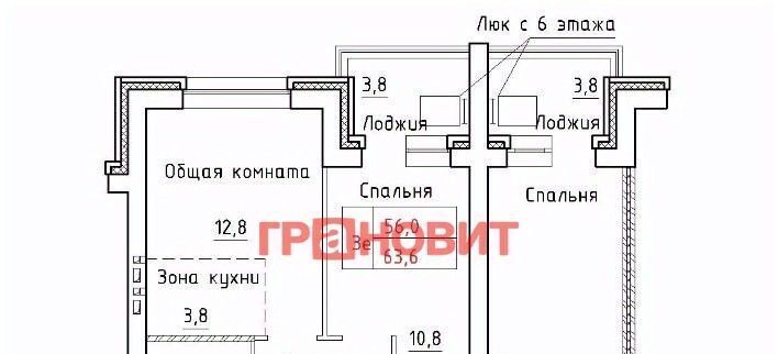 квартира р-н Новосибирский п Элитный ул Венская 11 сельсовет, Мичуринский фото 2