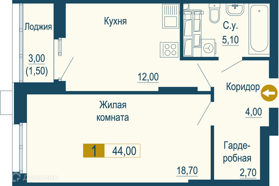 квартира г Екатеринбург р-н Верх-Исетский Екатеринбург городской округ, ВИЗ фото 1