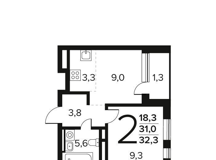 квартира г Москва Десна, № 61 кв-л фото 1