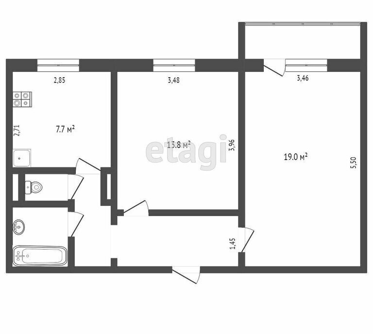 квартира г Омск ул Съездовская 41 Центральный АО фото 20