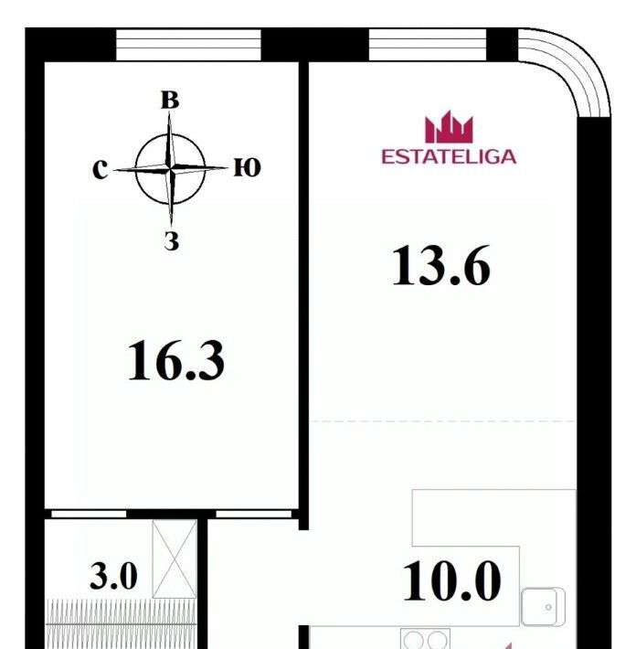 квартира г Москва метро Тушинская ш Волоколамское 81/2с 2 фото 18