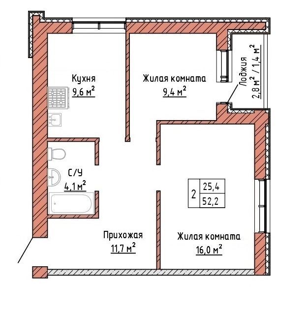 квартира г Самара р-н Куйбышевский Самара городской округ, Строящийся жилой дом фото 1