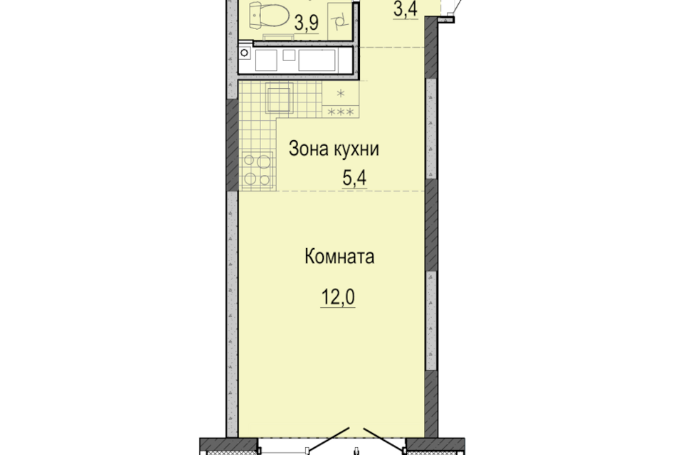 квартира г Ижевск р-н Первомайский городской округ Ижевск, Жилой комплекс Умные кварталы А 14 фото 1