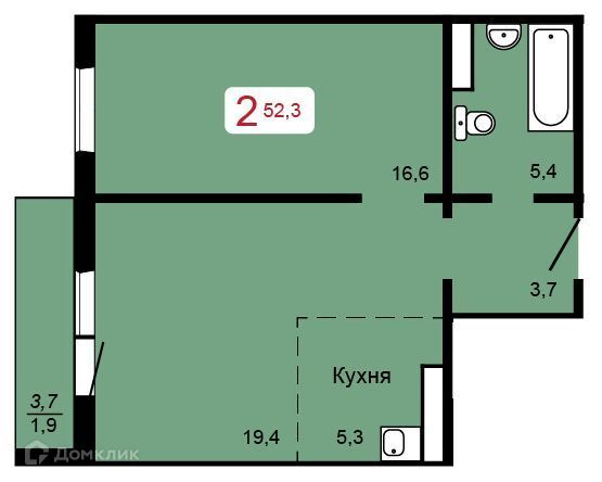 квартира г Красноярск р-н Свердловский городской округ Красноярск, Свердловский фото 1