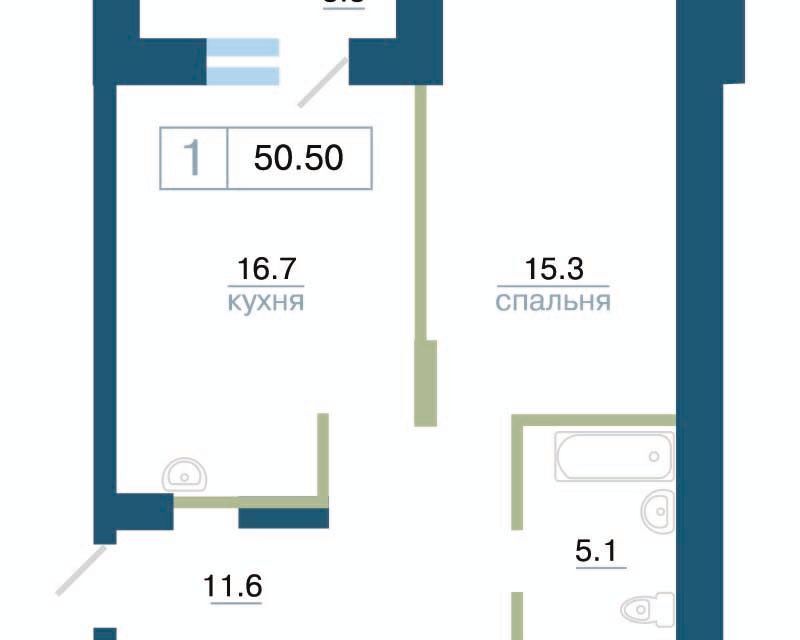 квартира г Красноярск р-н Железнодорожный городской округ Красноярск, Железнодорожный фото 1