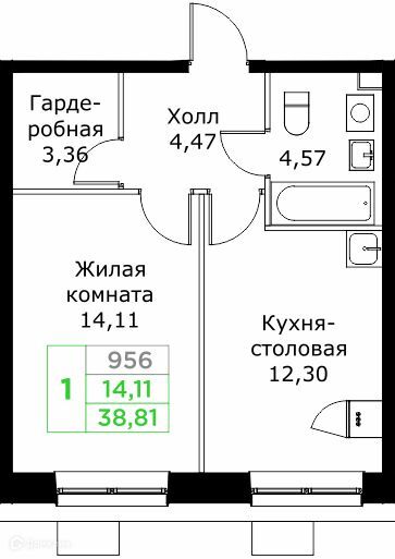 квартира г Мытищи Строящийся жилой дом, городской округ Мытищи фото 1