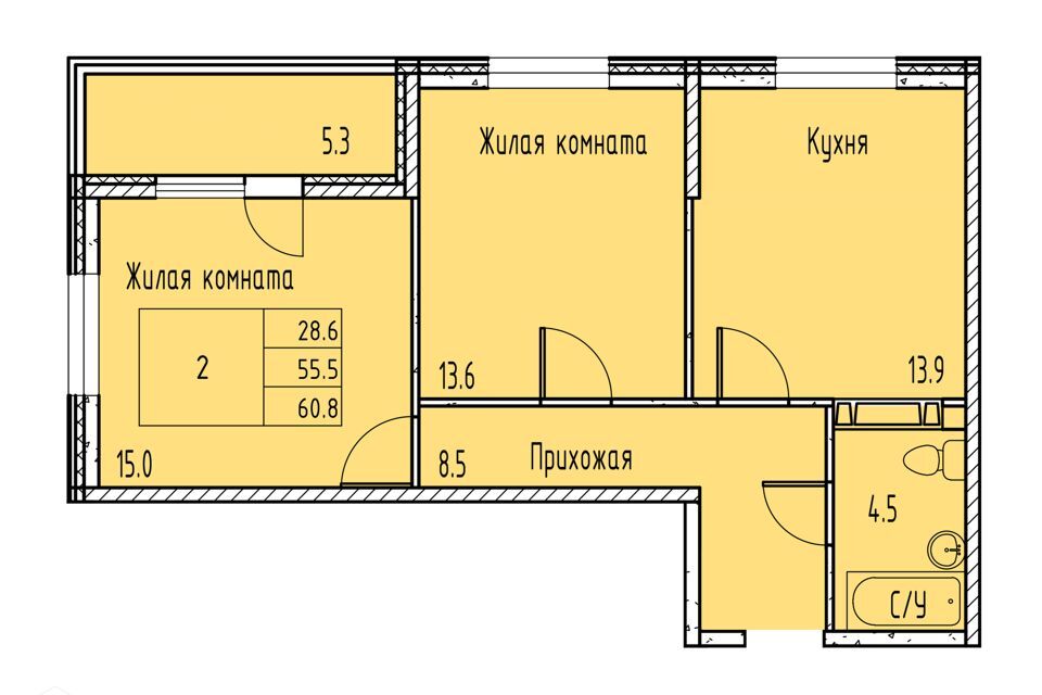 квартира г Ростов-на-Дону р-н Советский пр-кт Маршала Жукова 18/1 городской округ Ростов-на-Дону фото 1