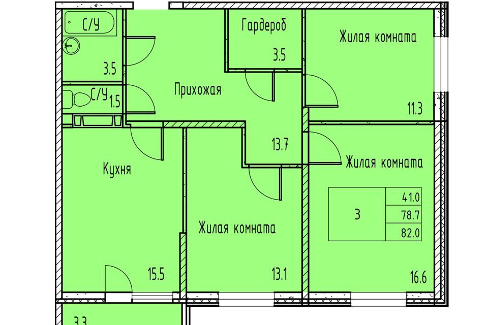 квартира г Ростов-на-Дону р-н Советский пр-кт Маршала Жукова 18/1 городской округ Ростов-на-Дону фото 1