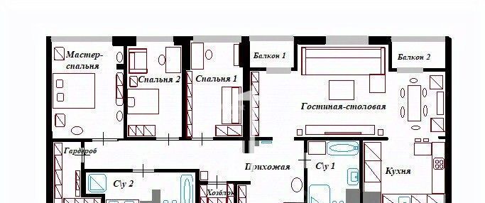 квартира г Москва метро ЦСКА ул Авиаконструктора Микояна 14к/1 фото 2