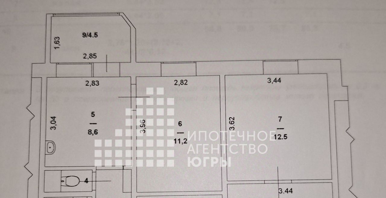 квартира г Ханты-Мансийск ул Комсомольская 17 фото 5