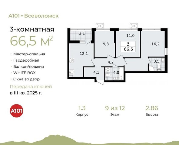 Южный ЖК «А101 Всеволожск» Улица Дыбенко, 1. 3 фото