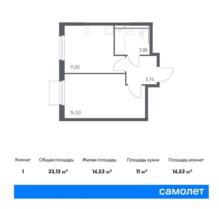 квартира г Мытищи жилой комплекс Парк, к 5, Медведково фото 1