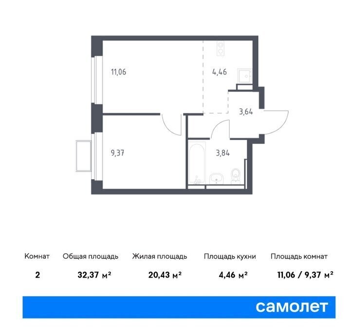 квартира г Видное ЖК «Новое Видное» 16/2 Домодедовская фото 1