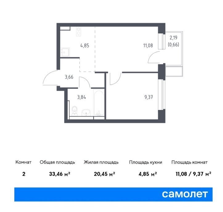 квартира г Видное ЖК «Новое Видное» 16/2 Домодедовская фото 1