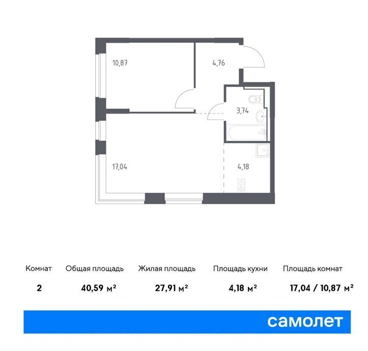 квартира г Видное ЖК «Новое Видное» 16/1 Домодедовская фото 1