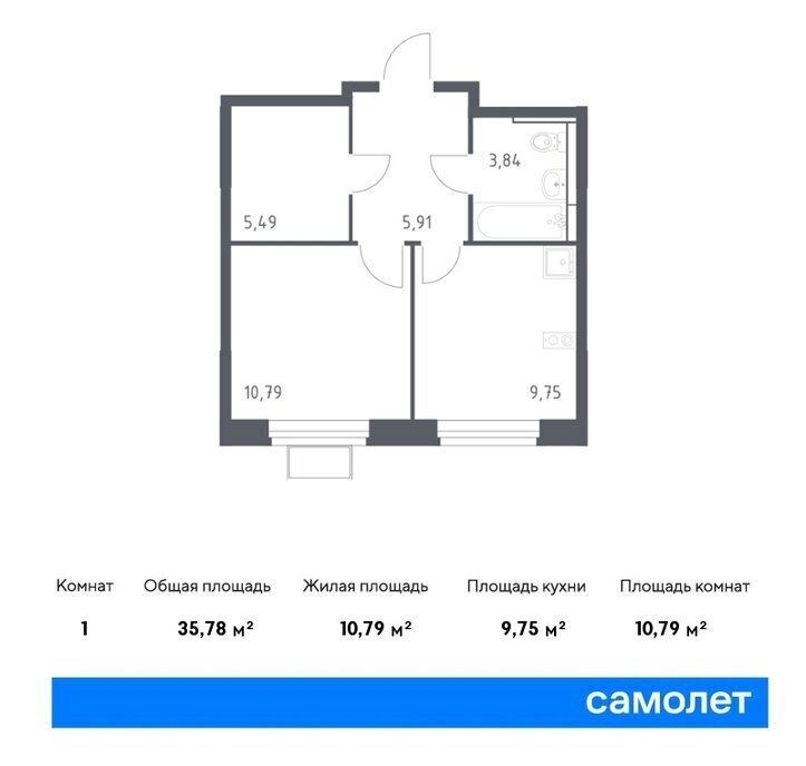 квартира г Видное ЖК «Новое Видное» 15 Домодедовская фото 1