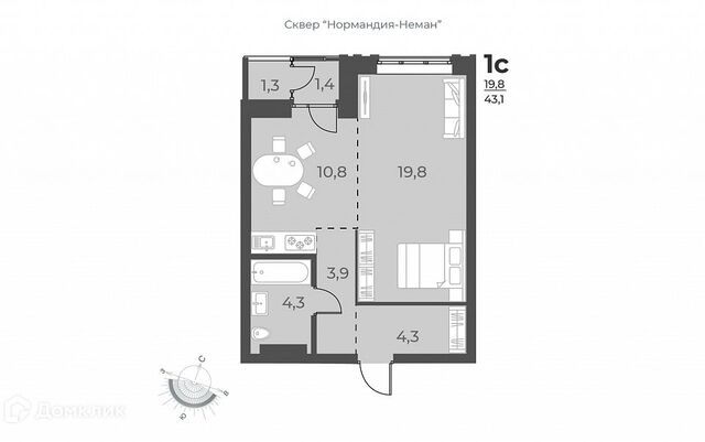 р-н Заельцовский дом 49 ЖК Нормандия-Неман городской округ Новосибирск фото