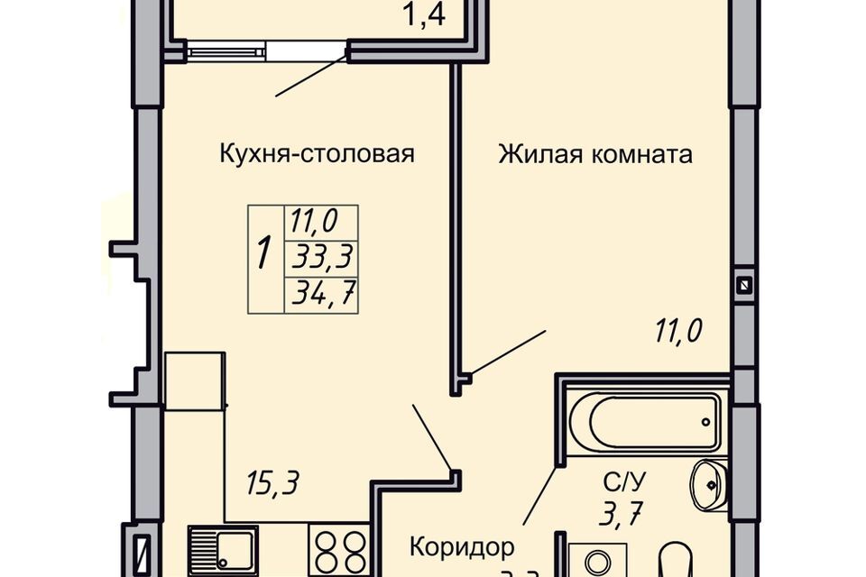 квартира г Волгоград р-н Кировский городской округ Волгоград, Кировский район фото 1